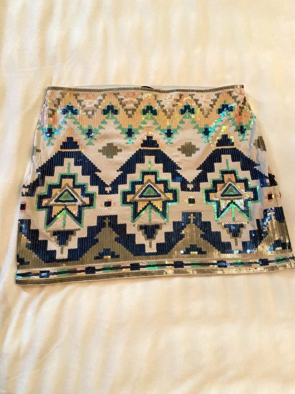 Express Aztec Sequin Mini Skit - Picture 3 of 11